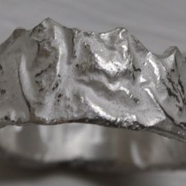 Ring 925 Silber geschmort Berge-2.JPG