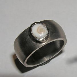 Ring 925 Silber mit Meerestränen